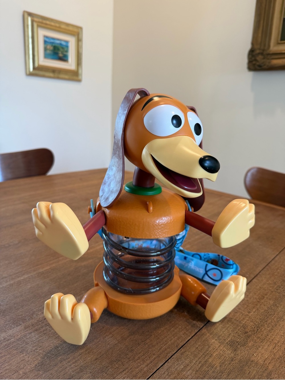 Disney Cruise Line Toy Story Slinky Dog Souvenir Cup Straw Strap Pixar